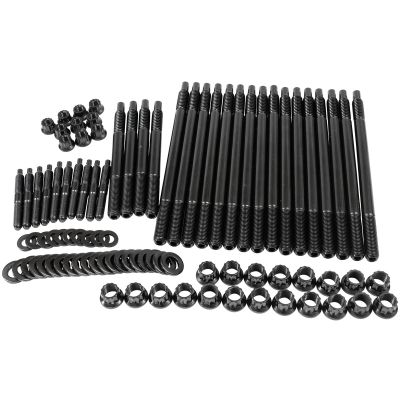 GM LS Head Stud Kit with Odd Length Studs 12 Point Nuts, Suit 2003 and Earlier Engines, 8740 Grade Material