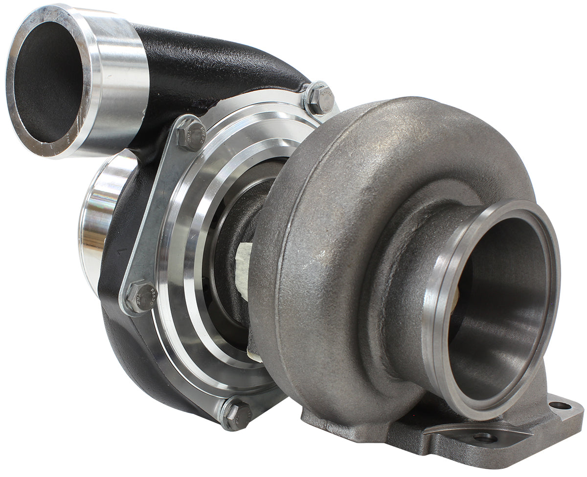 Aeroflow BOOSTED 6662 T4 .82 Turbocharger 900HP, Hi Temp Black Finish External Wastegate, T4 Inlet Flange, V-Band Exhaust Flange