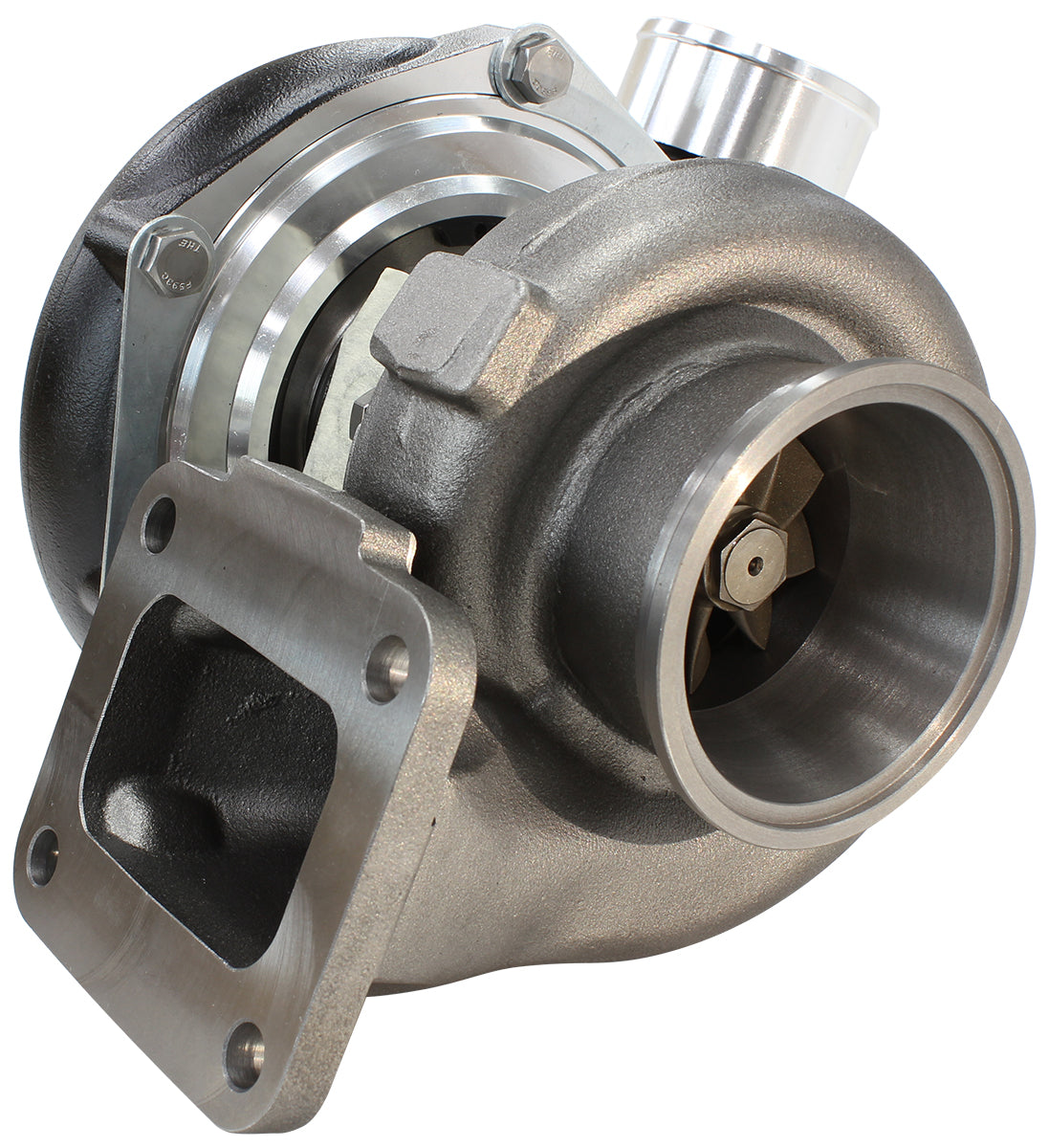 Aeroflow BOOSTED 6662 T4 .82 Turbocharger 900HP, Hi Temp Black Finish External Wastegate, T4 Inlet Flange, V-Band Exhaust Flange