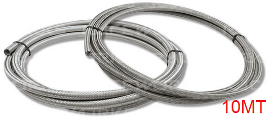 Raceworks 100 Series Stainless Braid over Rubber Hose 10MT